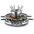 grill/raclette/fonduta 8 padellini 2 elementi riscaldanti regolabili separatamente combinazione