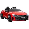 - macchina elettrica per bambini 5 anni max licenza audi con pulsanti cinture e fari 103x58x41 cm