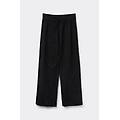 pantaloni a palazzo jacquard donna nero m