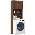 - mobile lavatrice rovere marrone 64x24x190 cm legno multistrato