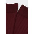 calze lunghezza 3/4 a coste donna bordeaux tu