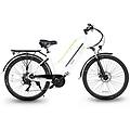 e-bike queen 28p 28 13ah 80km batteria integrata bianca