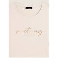 t-shirt a maniche lunghe con scritta something amazing gardenia donna small