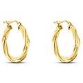 orecchini a cerchio gold essence oro giallo collezione gold essence oro giallo