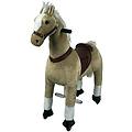 cavallo giocattolo marrone chiaro per bambini da 3 a 6 anni