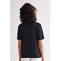 maglia manica corta in elevated cotton donna nero taglia l