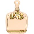 tagliere decorativo in ceramica da parete country bloom