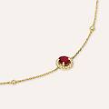 bracciale charlotte oro giallo rubino diamante collezione charlotte oro giallo