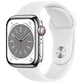 Apple Watch Series 8 Gps Cellular 41mm Acciaio Argento Bianco