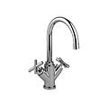 rubinetto lavabo con canna orientabile serie quattro qtv077cr cromato ottone