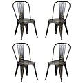 - agatha sedia industrial set da 4