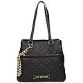 - borsa donna love shopping ecopelle trapuntata nero bs23mo24 jc4021 grande
