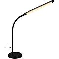 brilo lampada da tavolo led pivaz 600 lm bianco caldo h 37 cm nero