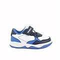 sneakers da bambino blu e bianco con strap taglia 20