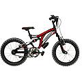 bici da bambino mtb colorado 16 full suspension nero/rosso