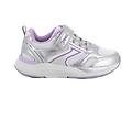 sneakers da bambina argento e viola con strap taglia 32