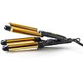 rizzatore golden curls hr-45b. 002a 45w ceramica 3 cilindri nero oro