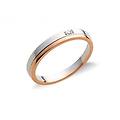 fede nuziale oro bianco rosa fad110br