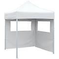 - gazebo pieghevole professionale 2 pareti 2x2m acciaio bianco