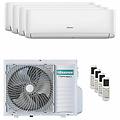 condizionatore hi-comfort 2025 quadri split 7000+7000+9000+9000 btu inverter a++ wifi unità