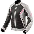 Revit Rev It Giacca Moto Donna Torque 2 H2o Ladies Nero Grigio Chiaro Taglia 36