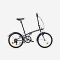 bici pieghevole 120 grigia