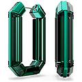 orecchini a cerchio lucent statement forma ottagonale verdi os