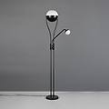 piantana led chris nero metallo lampada da lettura dimmerabile