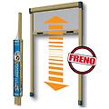 zanzariera avvolgibile bazar per finestra l 120 x h 170 cm bronzo riducibile