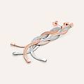 orecchini pendenti sunrise acciaio bicolore collezione sunrise bicolore