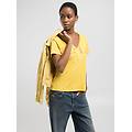 t-shirt in cotone con maxi lettering