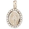 ciondolo madonna miracolosa oro bianco 803321714804