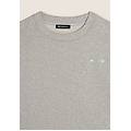 felpa girocollo comfort fit da donna corta in vita melange gray donna small
