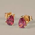 orecchini lobo punto luce jasmine oro giallo rodolite collezione jasmine oro giallo