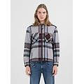camicia full-zip fantasia check