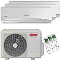 condizionatore prios r32 trial split 9000+9000+12000 btu inverter a++ unità esterna 8 kw