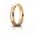fede nuziale orion oro giallo con diamante brillanti promesse