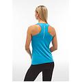 canotta sportiva in tessuto tecnico traspirante blue danube donna extra large