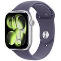 watch series 11 gps bluetooth nfc 46mm oled silver purple s/m resistenza acqua ip6x