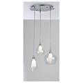 luce ambiente design lampadario neoclassico skyline trasparente paralume trasparente 3x g9