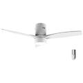 ventilatore da soffitto con luce led energysilence aero 5600 classic white 40w motore dc diametro