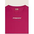 t-shirt regular in tessuto tecnico leggero pink peacock donna medium