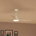 ventilatore da soffitto led fix blade ø 132 cm bianco silenzioso