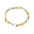 bracciale donna oro giallo e bianco gl100083