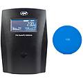 safepc e650va kit ups potenza 390w 1. 8a uscita 2 x 230v schermo lcd 7. 2a batteria inclusa + gift