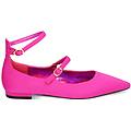 ballerine fucsia in tessuto