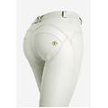 pantaloni push up wr. up vita alta in similpelle ecologica lily white donna extra large