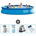 - piscina fuori terra in giro 457x84 cm blu include accessori coordinati a1212