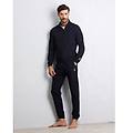 pantalone con elastici alle caviglie in tessuto bahia realizzato con fibre riciclate sport / nero /