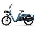 bicicletta elettrica ot01 650w 48v 27ah freni idraulici 20 blu